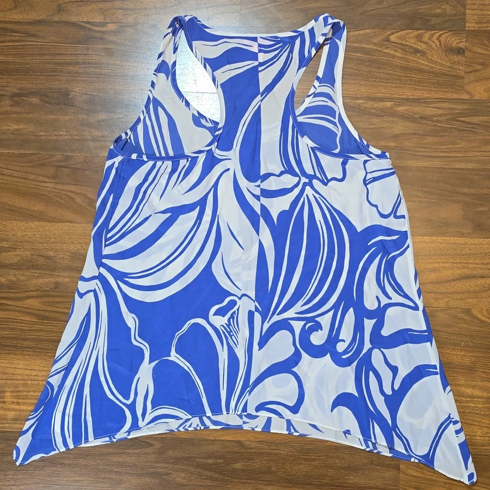 Lilly Pulitzer Malie Silk Racerback Tank Top